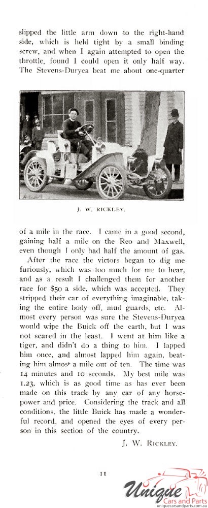 1908 Buick Victories Brochure Page 11